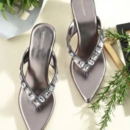 Clog London Women's Grey Thong Sandals-67