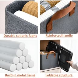 Panchhi Store Grey Set of 4 Reusable Multi-Utility Organisers image 2