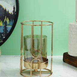 Tayhaa Gold Others Abstract Candle Holder-image-44