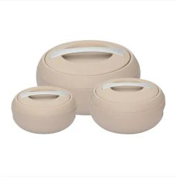 Jaypee Gourmet Casserole Set With Lockable Lid For Biryani, Gravy Meals, Serving Dinner Beige-38