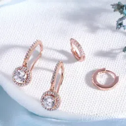 Zavya Fish Hook & 92.5 Sterling Silver Drop & Hoop - Set of 2-image-50