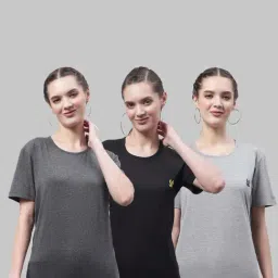 Vimal Jonney Grey & Black Cotton Sports T-Shirt - Pack Of 3-picture-28