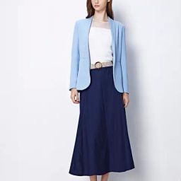 Cover Story Blue Regular Fit Blazer-image-47