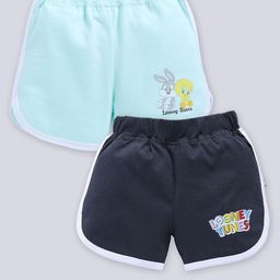 YK X Tinyo Infants Girls Set of 2 Printed Pure Cotton Shorts-67