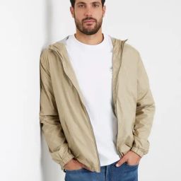 Guess Khaki Regular Fit Solid Jacket-picture-21