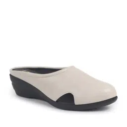 Fausto Women's Cream Mule Wedges-picture-7
