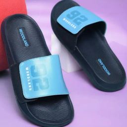 Woodland Men's Dusk Blue & Brown Slides-picture-12