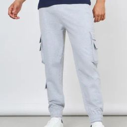 Styli Solid Cargo Jogger with Zipper Pockets-image-51