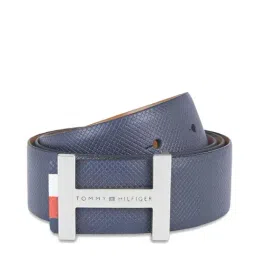 Tommy Hilfiger Colmar Navy & Tan Leather Reversible Belt for Men-image-83