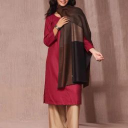 Fabindia Brown Wool Shawl-picture-12