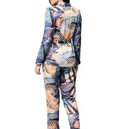 Drape in Vogue Multicolored Print Pyjama Sets image 2