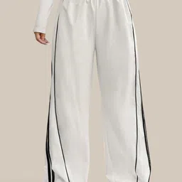 The Roadster Lifestyle Co Women Loose Fit High-Rise Trousers-picture-13