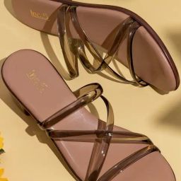 Inc.5 Women's Black Cross Strap Sandals-picture-0