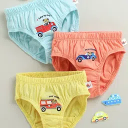 Bumzee Boys Multicolor Cotton Regular Fit Briefs - Pack of 3-picture-30