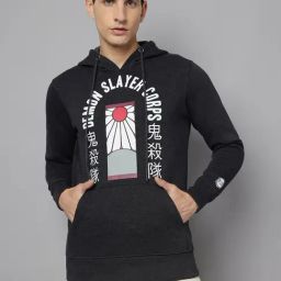 Free Authority Black Regular fit Printed Hoodie-picture-10
