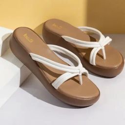 Inc.5 Women's White Thong Wedges-image-60
