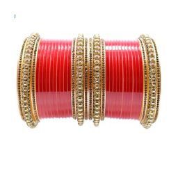 HouseOfCommon Red Brass Bangles-image-83