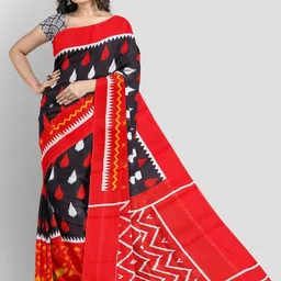 Lovwear Women Black Sarees-picture-6