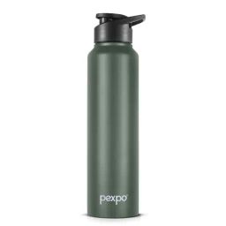 Pexpo Military Green Stainless Steel Sports & Hiking Water Bottle (1000ml)-21