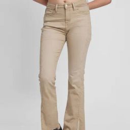 Spykar Beige High Rise Jeans-image-22