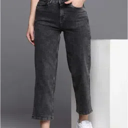 Allen Solly Grey Cotton Mid Rise Jeans-picture-8