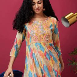Globus Multicolor Embellished Kurta-picture-16