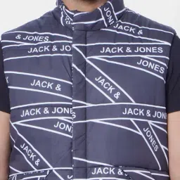 Jack & Jones Navy Regular Fit Printed Jacket image 4