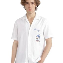 Rare Rabbit White Relaxed Fit Embroidered Shirt-image-82