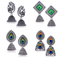 DIVASTRI Silver-Plated Alloy Earrings-image-69