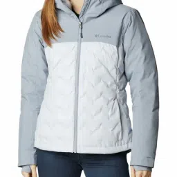 Columbia Grey & White Color-Block Padded Jacket-picture-22