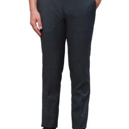 Raymond Blue Slim Fit Texture Trousers-image-11