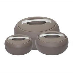 Jaypee Gourmet Casserole Set With Lockable Lid For Biryani, Gravy Meals, Gifting, Serving Brown-20