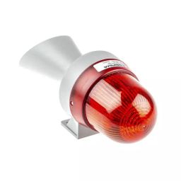 Werma Sounder Beacon 424 Series Red Horn 24 V AC/DC IP65 Wall Mount 98dB at 1 Metre, 424.120.75-image-82