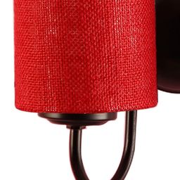 Devansh Red & Black Traditional Wallchiere  with Shade image 3