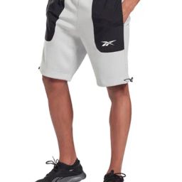 Reebok Grey Regular Fit Self Pattern Sports Shorts-image-89