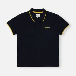 Pepe Jeans Kids Navy Solid Polo T-Shirt-picture-25