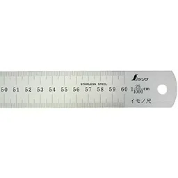 Shinwa Rules Stainless Steel Imono Scale cm Display Silver, 68536553-image-48