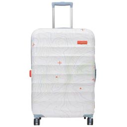 Uppercase Topo Orange & White Printed Hard Large Trolley Bag - 53 cm-4