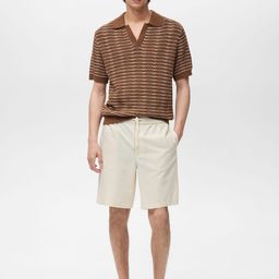 MANGO MAN Bermuda Shorts With Drawstring image 5