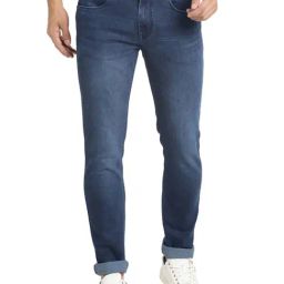Turtle Blue Narrow Fit Stretchable Jeans-picture-0
