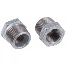 Georg Reducer Bush Fischer Galvanised malleable Iron Fitting Straight male BSPT 3/4in to Female BSPP 1/2in, 770241223 (Pack of 5)-image-79