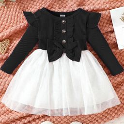 HOPZONIC Girls Black Dresses-image-101