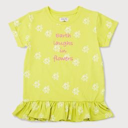 Gini and Jony Lime Green Floral Printed Top-picture-56