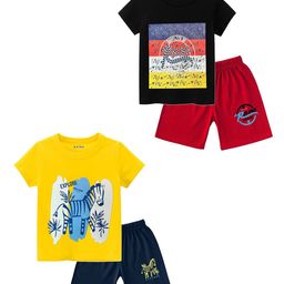 BAESD Boys Printed T-shirt with Shorts-image-53