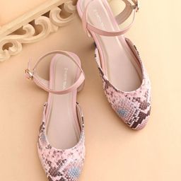 Earthy Touch Premium Mojaris With Buckle Closure - Pink-image-83