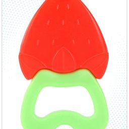 Babyhug Strawberry Fruit Shape Water Filled Teether - Red & Green-24