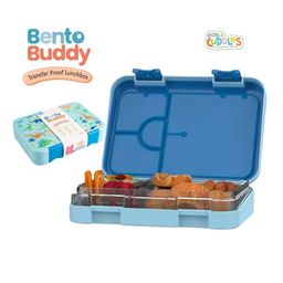Cots and Cuddles Bento Buddy Transfer Proof 4 Compartment Lunch Box 750ml (Dinosaur)-image-9