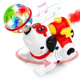 Fiddlerz Musical Toys for Kids Dancing Doll Puppy Dog Mist Spray Effect 360 Degree Rotating Light & Sound Toy for 1 Year Old Baby Boys & Girls (Pack of 1) Random Color-3