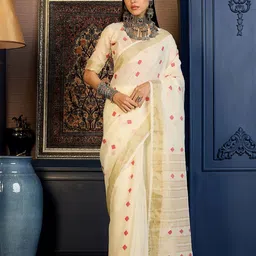 Sangria Woven Design Zari Pure Cotton Saree-image-53