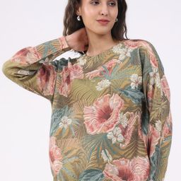 Global Republic Women Floral Printed Woollen Pullover-picture-49